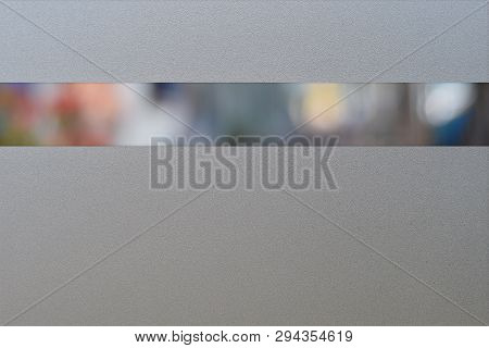 Closeup Frosted Glass Thick Film For Reduces Visibility Across , Frosted Home Office Films Privacy S