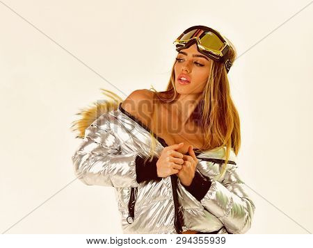 Winter Holidays. Feeling Frosty. Sexy Woman In Winter Clothes. Happy Winter Holidays. Girl In Ski Or