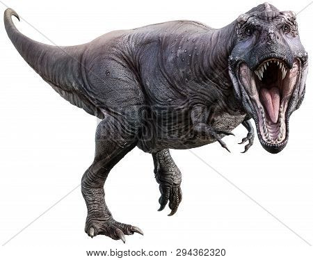 Tyrannosaurus Rex From The Cretaceous Era 3d Illustration