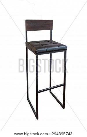 Loft Wooden Furniture Isolated On White Background