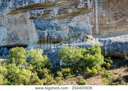 Bakhchisarai Cave Monastery (the Assumption Monastery Of The Caves) In Crimea, Near Bakhchysarai. He