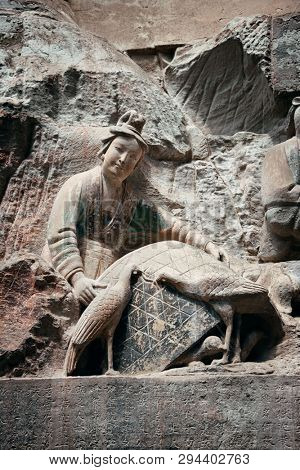 Dazu Rock Carvings as the World Heritage Site located in suburb Chongqing, China