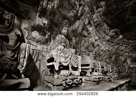 Dazu Rock Carvings as the World Heritage Site located in suburb Chongqing, China