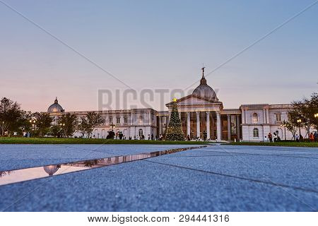 Tainan, Taiwan - December 4, 2018: Beautiful Scenic Of Chimei Museum Which Displays Of Western Art, 