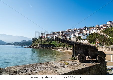 Scenic View Of The Fishing Village Of Lastres