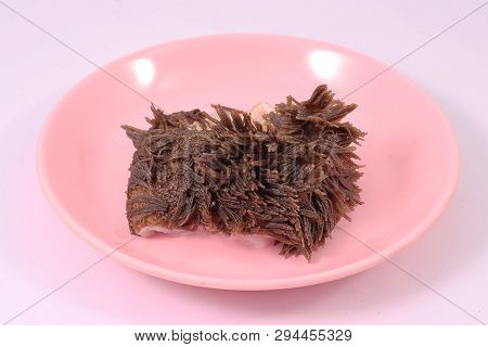 Beef Rumen On Pink Dish High Resolution Image Gallery.