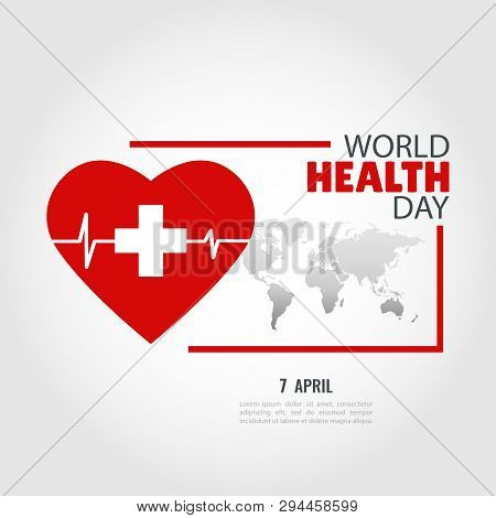 Vector Illustration On The Theme World Health Day. For A Poster And Banner.