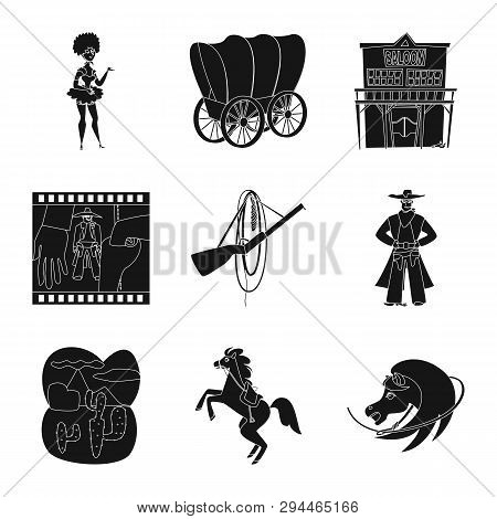 Isolated Object Of Danger And Culture Icon. Set Of Danger And West Stock Vector Illustration.