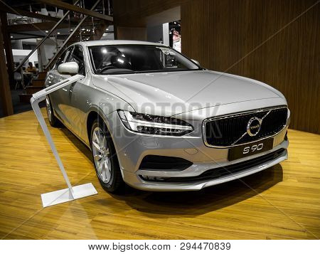 Volvo S90 On Display In Bangkok International Motor Show 2018.