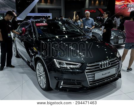 Audi A4 On Display In Bangkok International Motor Show 2018 At Impact Arena Exhibition Muangthong Th