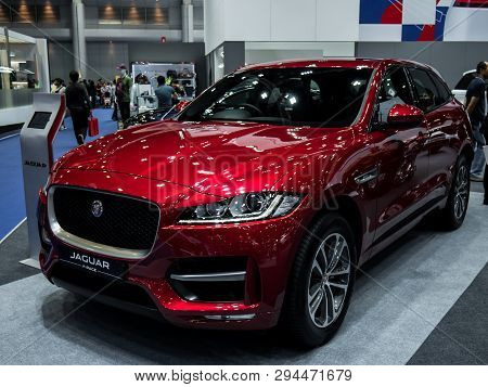 Jaguar F-pace A On Display In Bangkok International Motor Show 2018 At Impact Arena Exhibition Muang