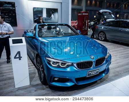 Bmw 430I Convertible M Sport On Display In Bangkok International Motor Show 2018 At Impact Arena Exh