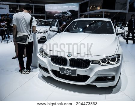Bmw 320D M Sport On Display In Bangkok International Motor Show 2018 At Impact Arena Exhibition Muan