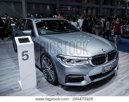Bmw 530I Touring M Sport On Display In Bangkok International Motor Show 2018 At Impact Arena Exhibit