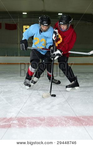 Scrimmage de jogador hóquei em patins