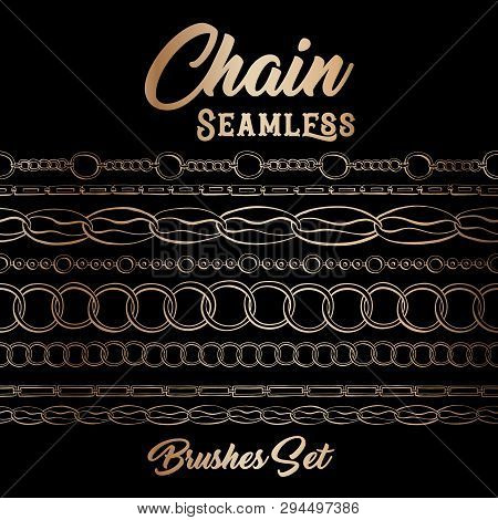 Golden Chains Vector Photo Free Trial Bigstock