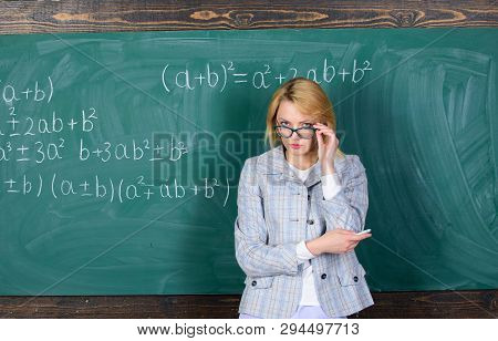 Worried About Her Exams. Modern School. Knowledge Day. Woman In Classroom. Back To School. Teachers 