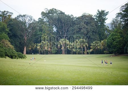 Kandy, Sri Lanka - March 17, 2018: Royal Botanical Garden Is A Must See Place In Kandy, And A Very P