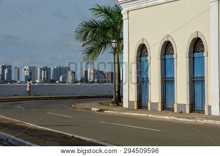 Colonial And Modern Architecture In Sao Luis On Brazil