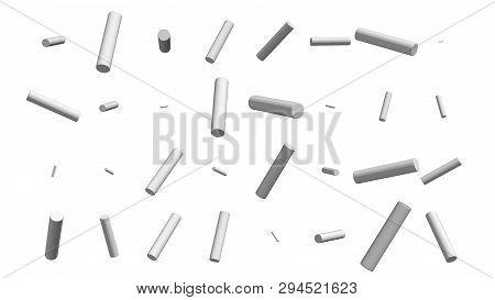 3D Rendering Of Abstract Background Islated With White