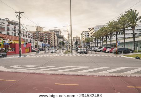 Joao Pessoa - Pb, Brazil - February 21, 2019: Main Avenue Of The City, The Avenida Presidente Epitac
