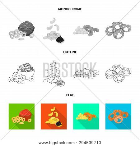 Vector Design Of Taste And Seasonin Symbol. Collection Of Taste And Organic   Vector Icon For Stock.