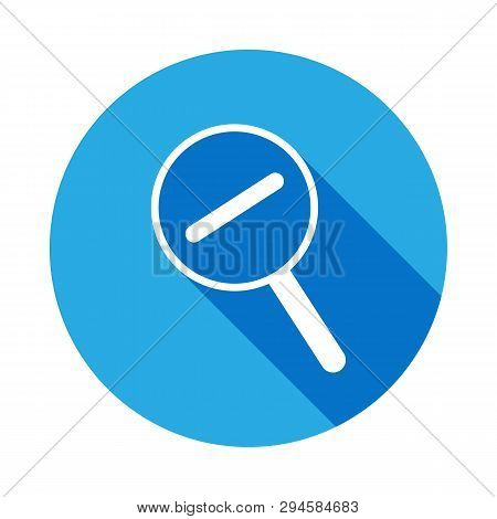 Decrement Icon With Long Shadow. Element Of Web Icons. Premium Quality Graphic Design Icon. Signs An