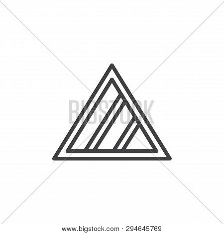 Non Chlorine Bleach Laundromat Sign Line Icon. Linear Style Sign For Mobile Concept And Web Design. 