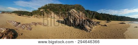 Panorama Of Quarry Beach Near Mallacoota East Gippsland Victoria Australia