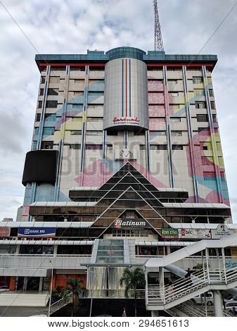 Jakarta, Indonesia - February 16, 2019: Background Of Sarinah Building On Thamrin Street.