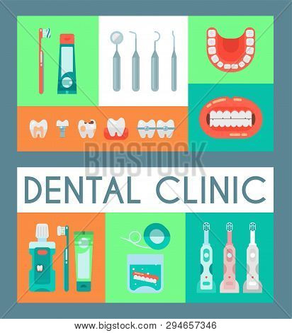 Dental Clinic Set Vector Photo Free Trial Bigstock
