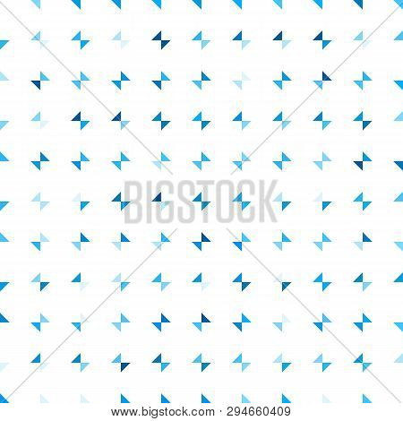 Minimalist Geometric Background. Classic Blue Seamless Pattern