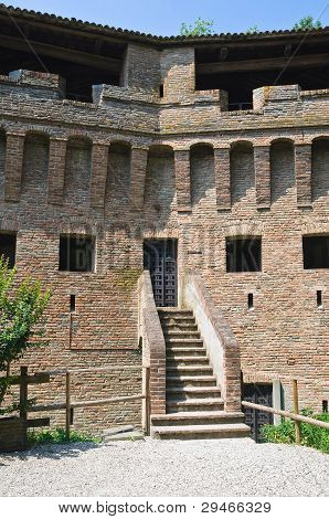 Pevnost Rocca Stellata. Bondeno. Emilia-Romagna. Itálie.