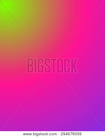 Minimalistic Gradient That Consists Of Trendy Colors (ufogreen, Protonpurple, Plasticpink).