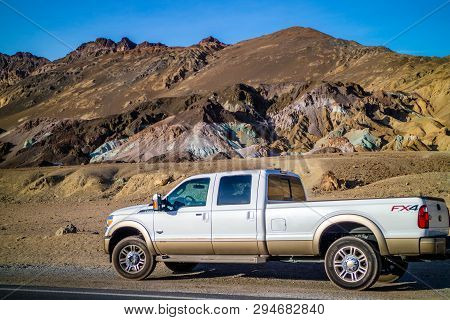 The Famous Off-road Ford Vehicle In Death Valley National Park