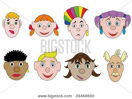 Des grimaces.