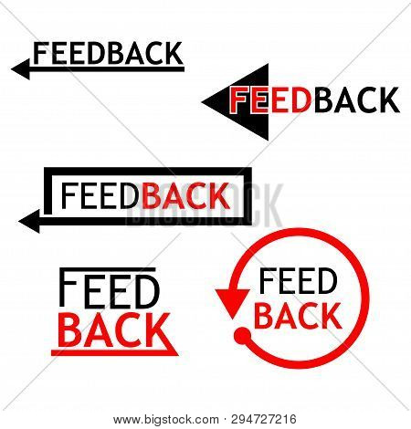 Feedback Stock Icon, Flat Icons. Icon Set
