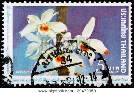 En 5-baht stempel trykt i Thailand
