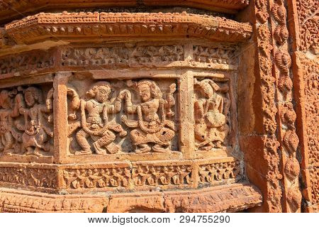 Famous Terracotta (fired Clay Of A Brownish-red Colour, Used As Ornamental Building Material) Relief