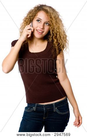 Ragazza sul cellulare