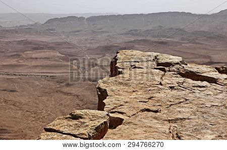 Machtesh Ramon - Erosion Crater In The Negev Desert, The Most Picturesque Natural Landmark Of Israel