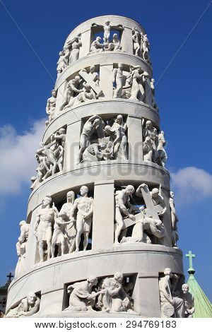 Milan, Italy - October 6, 2010: Cimitero Monumentale In Milan, Italy. The Monumental Cemetery Design