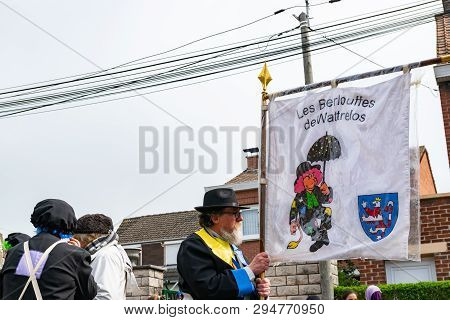 Wattrelos,france-april 07,2019:  Carnival,festival And People In Wattrelos In The North Of France.ca
