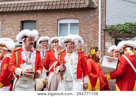 Wattrelos,france-april 07,2019:  Carnival,festival And People In Wattrelos In The North Of France.ca