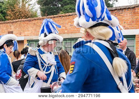 Wattrelos,france-april 07,2019:  Carnival,festival And People In Wattrelos In The North Of France.ca