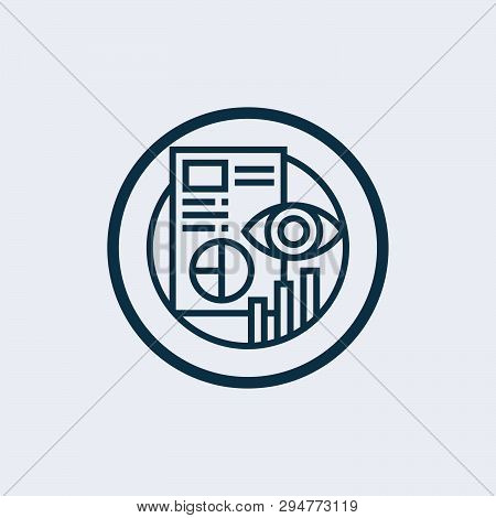 Analytics Monitor Icon. Trendy Flat Vector Analytics Monitor Icon On Transparent Background From Bus