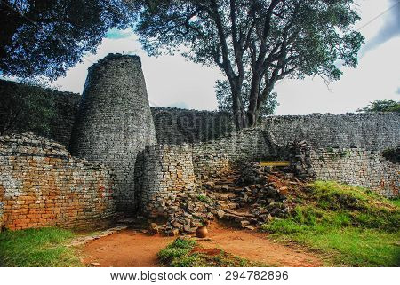 Part Of The Large Ruins Of Great Zimbabwe