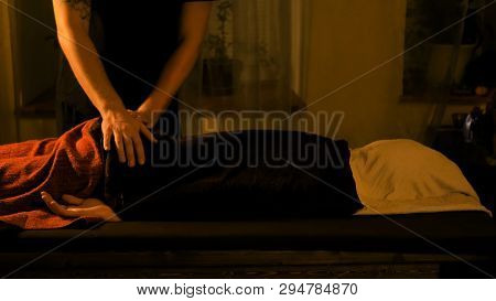 Huo Liao Therapy - Professional Male Masseur Doing Massage For Woman Client With Hot Towel At Spa Sa