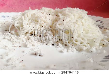 Closeup Image Of Kerala Rice Flour Breakfast