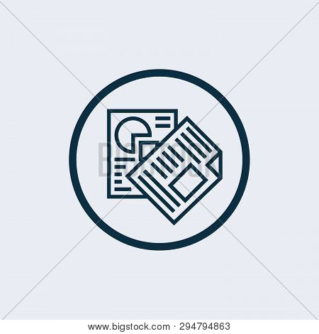 Document Icon Isolated On White Background. Document Icon Simple Sign. Document Icon Trendy And Mode
